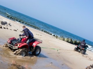 Rescue ATV from mud