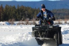 Snowplow ATV