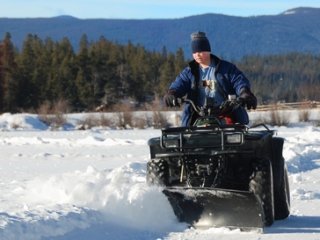 Snowplow ATV