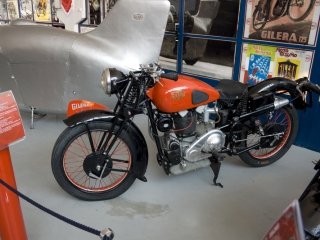 Vintage Motorcycle in Museum