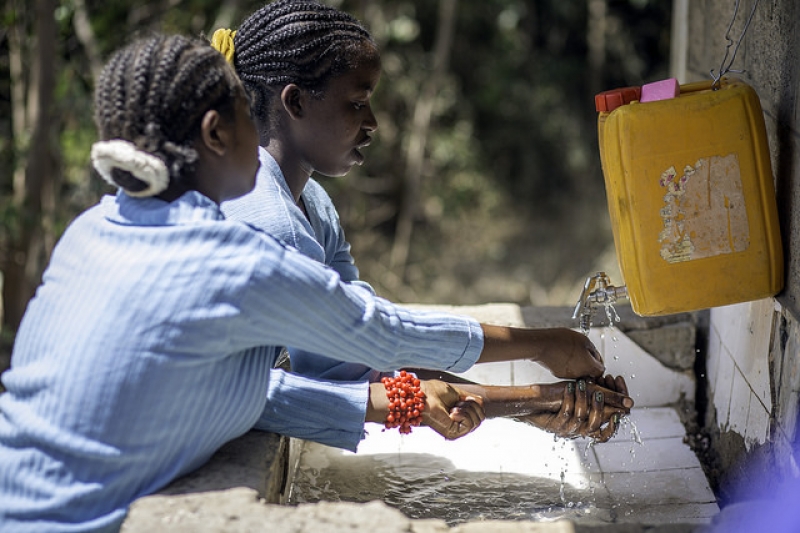 An easy hand-washing station